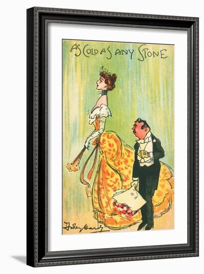 As Cold as Any Stone (Colour Litho)-Dudley Hardy-Framed Giclee Print