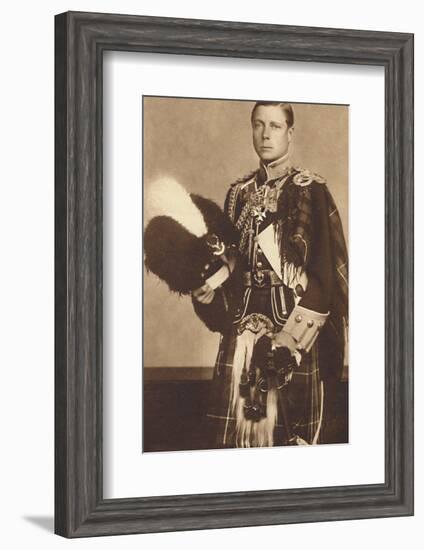 'As Colonel-in-Chief, The Seaforth Highlanders', 1937-Unknown-Framed Photographic Print