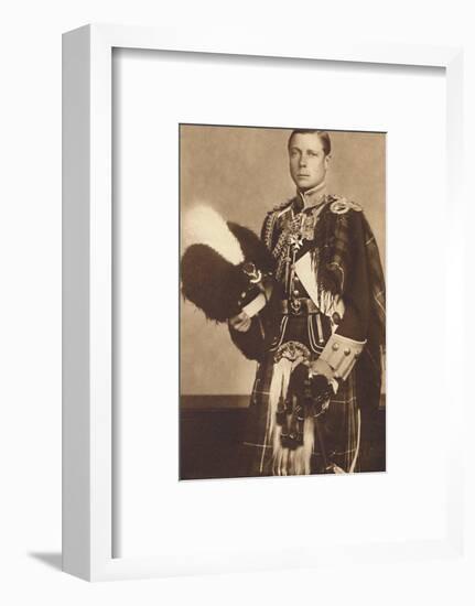 'As Colonel-in-Chief, The Seaforth Highlanders', 1937-Unknown-Framed Photographic Print