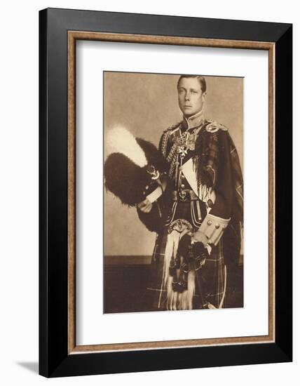 'As Colonel-in-Chief, The Seaforth Highlanders', 1937-Unknown-Framed Photographic Print