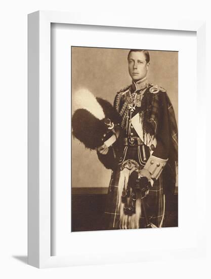 'As Colonel-in-Chief, The Seaforth Highlanders', 1937-Unknown-Framed Photographic Print