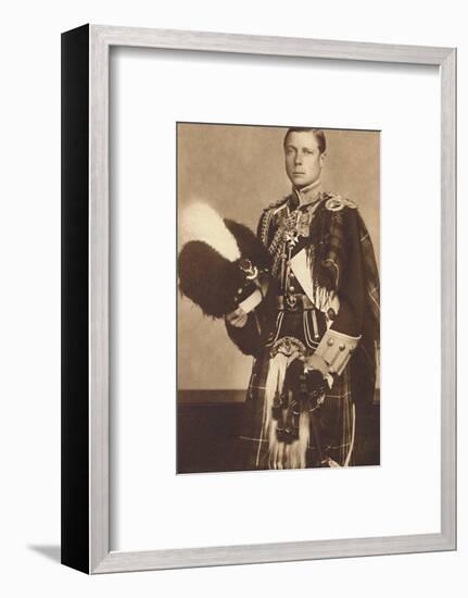 'As Colonel-in-Chief, The Seaforth Highlanders', 1937-Unknown-Framed Photographic Print