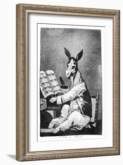 As Far Back as His Grandfather, 1799-Francisco de Goya-Framed Giclee Print