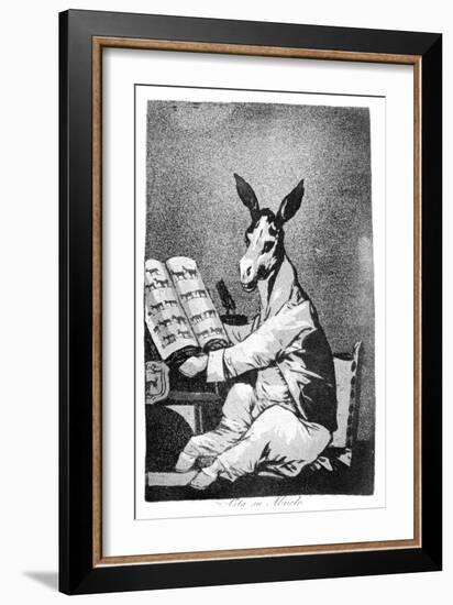 As Far Back as His Grandfather, 1799-Francisco de Goya-Framed Giclee Print