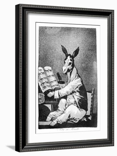 As Far Back as His Grandfather, 1799-Francisco de Goya-Framed Giclee Print