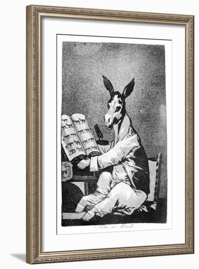 As Far Back as His Grandfather, 1799-Francisco de Goya-Framed Giclee Print