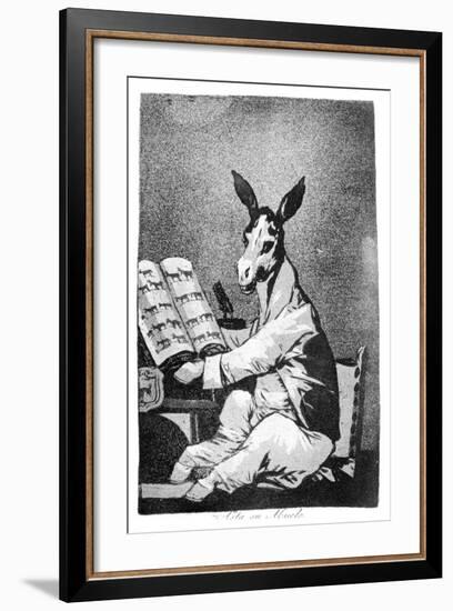 As Far Back as His Grandfather, 1799-Francisco de Goya-Framed Giclee Print