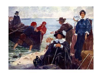 A Band of Exiles Moor'D their Bark on the Wild New England Shore, 1620