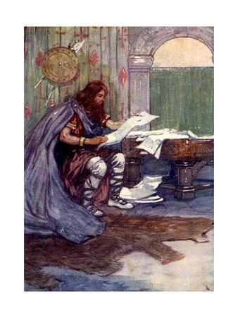 Alfred Found Much Pleasure in Reading, 9th Century