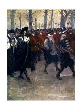 Charles the King Walked for the Last Time Through the Streets of London, 1649