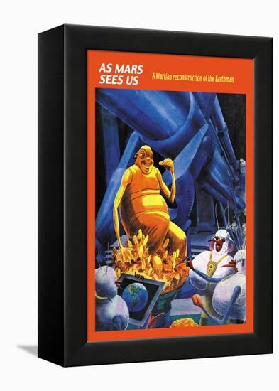 As Mars Sees Us-Frank R. Paul-Framed Stretched Canvas