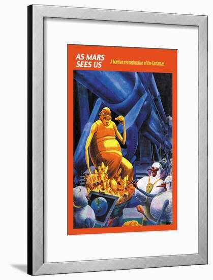 As Mars Sees Us-Frank R. Paul-Framed Art Print