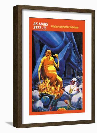 As Mars Sees Us-Frank R. Paul-Framed Art Print