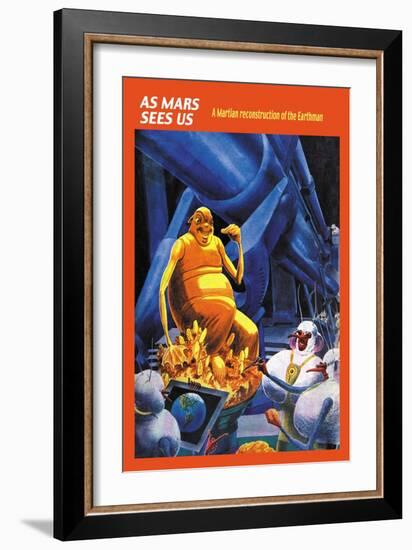 As Mars Sees Us-Frank R. Paul-Framed Art Print