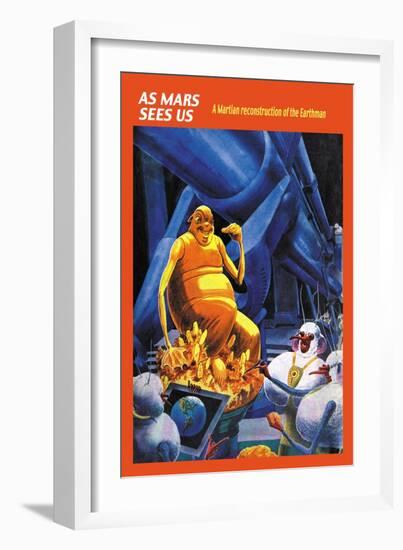 As Mars Sees Us-Frank R. Paul-Framed Art Print