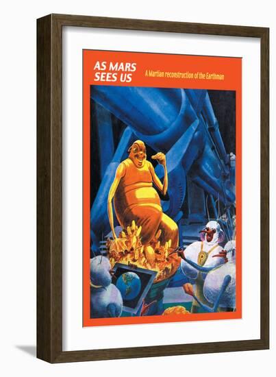 As Mars Sees Us-Frank R. Paul-Framed Art Print