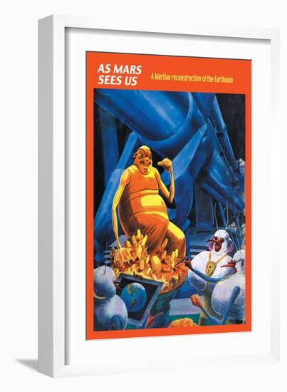 As Mars Sees Us-Frank R. Paul-Framed Art Print