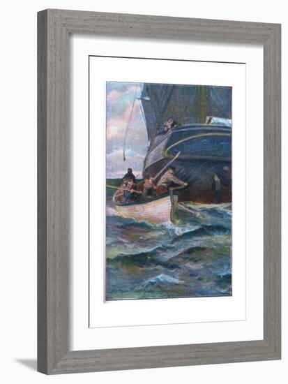 As She Was Leaving the Side-Arthur Rackham-Framed Giclee Print