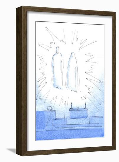 As Soon as I Greeted Christ at the Tabernacle, I Saw Him Appear High in the Sanctuary, with His Mot-Elizabeth Wang-Framed Giclee Print