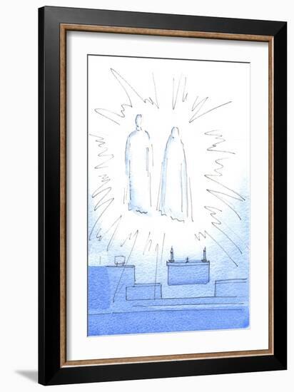 As Soon as I Greeted Christ at the Tabernacle, I Saw Him Appear High in the Sanctuary, with His Mot-Elizabeth Wang-Framed Giclee Print