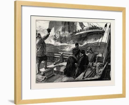 As the Clipper Stormed Past-William Heysham Overend-Framed Giclee Print