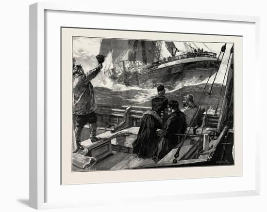 As the Clipper Stormed Past-William Heysham Overend-Framed Giclee Print