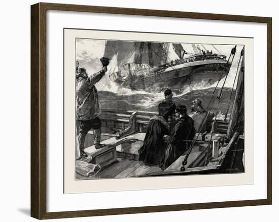 As the Clipper Stormed Past-William Heysham Overend-Framed Giclee Print