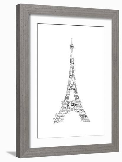 As the French Say…Eiffel Tower-Marion De Lauzun-Framed Premium Giclee Print