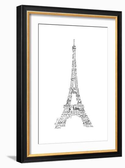 As the French Say…Eiffel Tower-Marion De Lauzun-Framed Premium Giclee Print