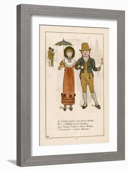 As Tommy Snooks-Kate Greenaway-Framed Art Print