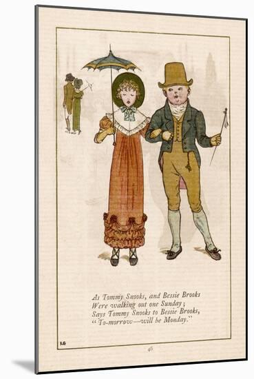 As Tommy Snooks-Kate Greenaway-Mounted Art Print