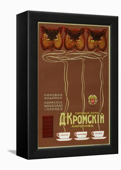 As Wise as Owls, Drink Kromsky Cocoa, Candies and Chocolate-null-Framed Stretched Canvas