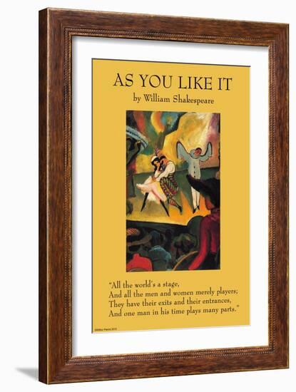 As You Like it - All the World's a Stage-null-Framed Premium Giclee Print