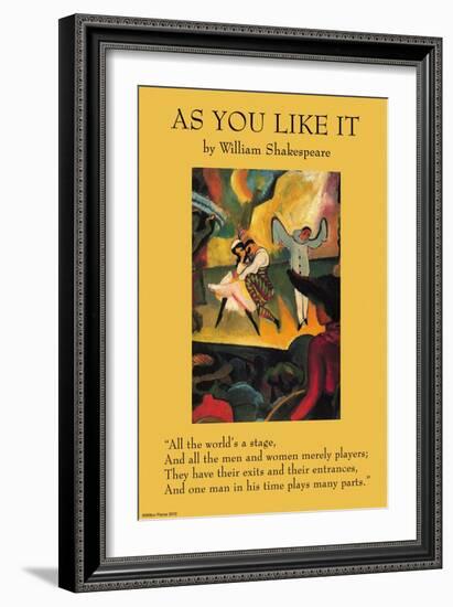 As You Like it - All the World's a Stage-null-Framed Premium Giclee Print