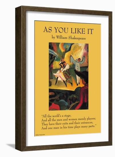 As You Like it - All the World's a Stage-null-Framed Art Print