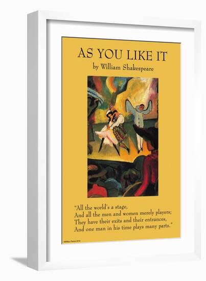 As You Like it - All the World's a Stage-null-Framed Art Print