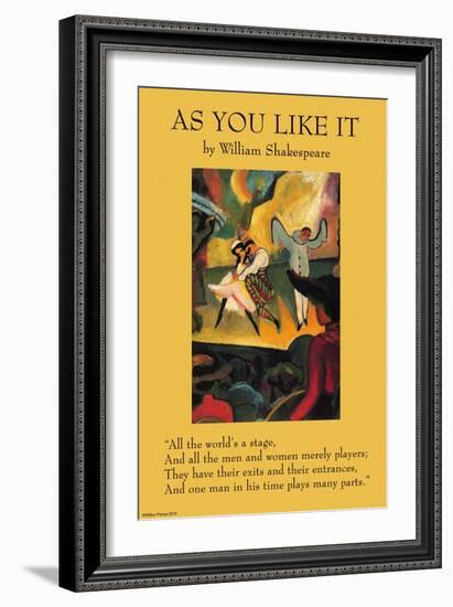 As You Like it - All the World's a Stage-null-Framed Art Print