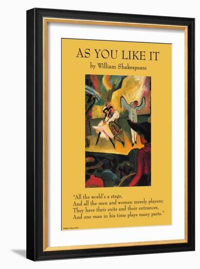 As You Like it - All the World's a Stage-null-Framed Art Print