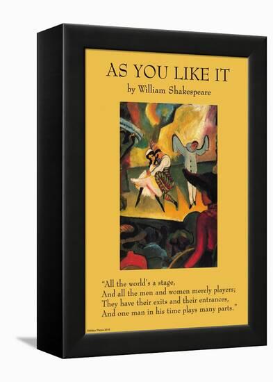 As You Like it - All the World's a Stage-null-Framed Stretched Canvas