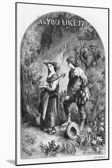 As you Like It by William Shakaespeare-John Gilbert-Mounted Giclee Print