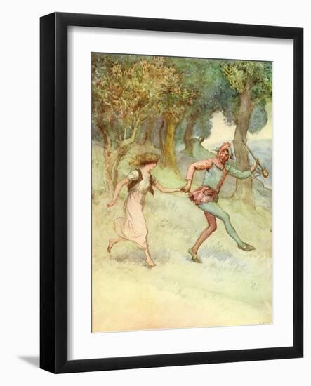 'As you Like It' by William Shakespeare-Hugh Thomson-Framed Giclee Print