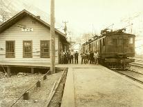 Railway Station at Tye, WA-Asahel Curtis and Walter Miller-Framed Giclee Print