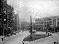 Pioneer Square, Seattle, WA-Asahel Curtis-Giclee Print