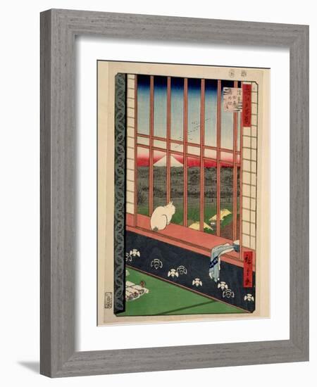 Asakusa Rice Fields During the Festival of the Cock, C.1857-Ando Hiroshige-Framed Giclee Print