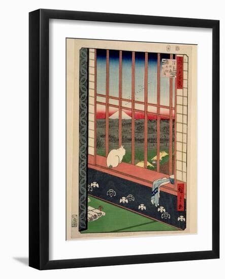 Asakusa Rice Fields During the Festival of the Cock, C.1857-Ando Hiroshige-Framed Giclee Print