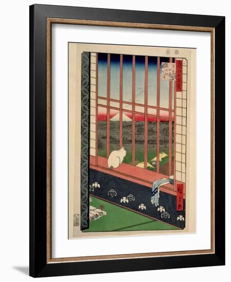 Asakusa Rice Fields During the Festival of the Cock, C.1857-Ando Hiroshige-Framed Giclee Print