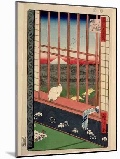 Asakusa Rice Fields During the Festival of the Cock, C.1857-Ando Hiroshige-Mounted Giclee Print