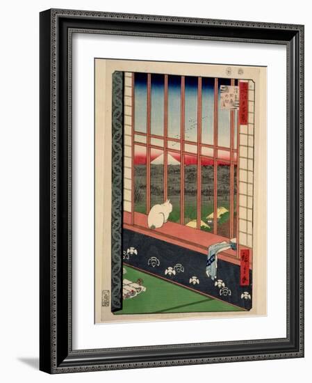 Asakusa Rice Fields During the Festival of the Cock, C.1857-Ando Hiroshige-Framed Giclee Print