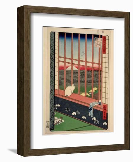 Asakusa Rice Fields During the Festival of the Cock, C.1857-Ando Hiroshige-Framed Giclee Print