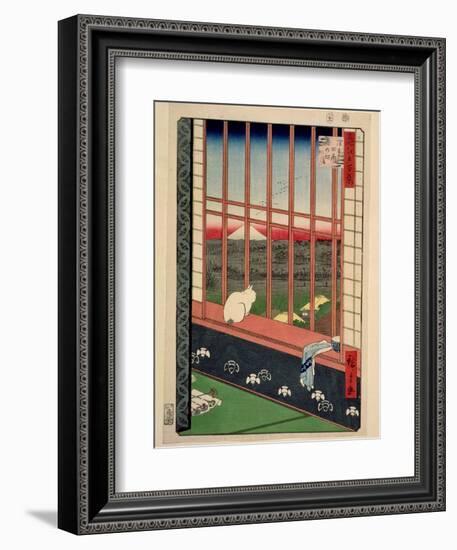 Asakusa Rice Fields During the Festival of the Cock, C.1857-Ando Hiroshige-Framed Giclee Print